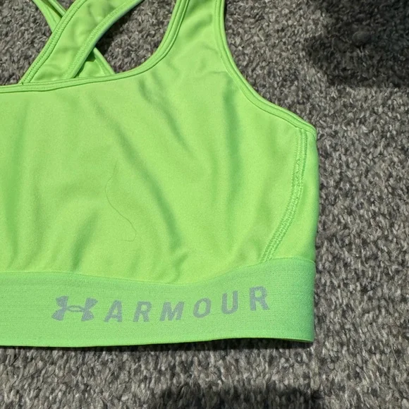 Under Armour Lime green Cross-back Sports Bra - Picture 4 of 5